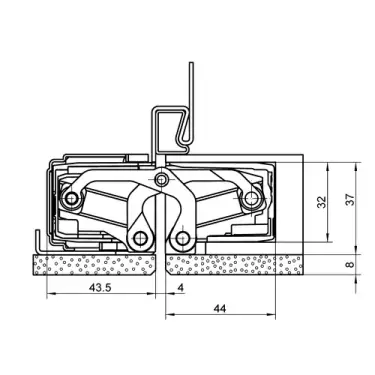 Click Here To Enlarge This Photo Of TE 540 3D A8 Simonswerk TECTUS Concealed Projection Hinge 200mm x 32mm (100kg)
