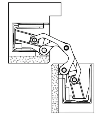 Click Here To Enlarge This Photo Of TE 540 3D A8 Simonswerk TECTUS Concealed Projection Hinge 200mm x 32mm (100kg)