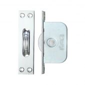 FBBP02CP - Zoo Hardware Fulton & Bray Brass Ball Bearing Pulleys - 127mm x 28mm Square Forend Polished Chrome