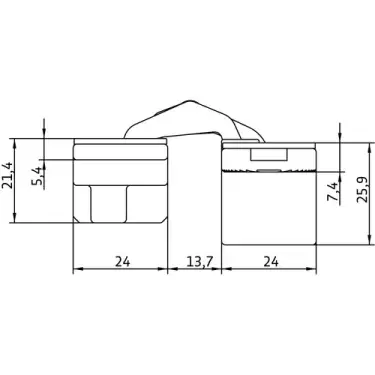 Click Here To Enlarge This Photo Of AN 150 3D Simonswerk ANSELMI Concealed Hinge 110mm x 24mm (40kg)
