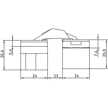 Click Here To Enlarge This Photo Of AN 160 3D Simonswerk ANSELMI Concealed Hinge 110mm x 24mm (60kg)