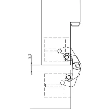 Click Here To Enlarge This Photo Of AN 160 3D Simonswerk ANSELMI Concealed Hinge 110mm x 24mm (60kg)