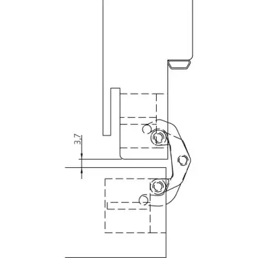Click Here To Enlarge This Photo Of AN 170 3D Simonswerk ANSELMI Concealed Hinge 110mm x 24mm (60kg)