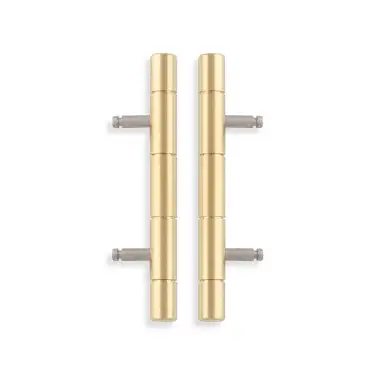 Click Here To Enlarge This Photo Of AW000-64-SBPVD - Alexander & Wilks 64mm Cabinet Dummy Hinge - Satin Brass PVD