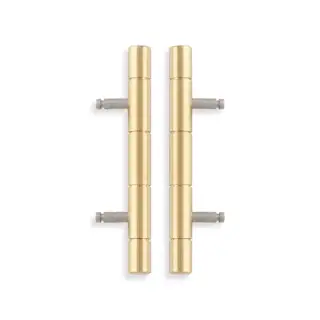 AW000-64-SBPVD - Alexander & Wilks 64mm Cabinet Dummy Hinge - Satin Brass PVD