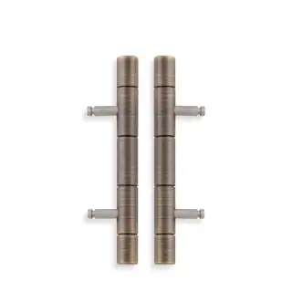 AW000-64-AB - Alexander & Wilks 64mm Cabinet Dummy Hinge - Antique Brass