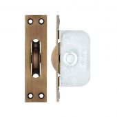FBBP02FB - Zoo Hardware Fulton & Bray Brass Ball Bearing Pulleys - 127mm x 28mm Square Forend Florentine Bronze