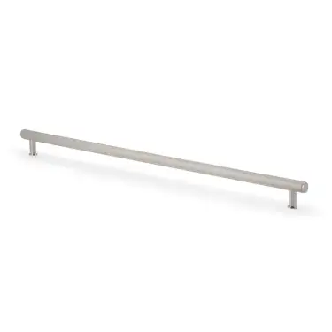 Click Here To Enlarge This Photo Of AW809R-448-PN - Alexander & Wilks Crispin Reeded T-Bar Cabinet Pull 448mm Centres - Polished Nickel