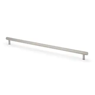 AW809R-448-PN - Alexander & Wilks Crispin Reeded T-Bar Cabinet Pull 448mm Centres - Polished Nickel