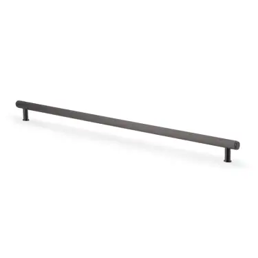 Click Here To Enlarge This Photo Of AW809R-448-DBZPVD - Alexander & Wilks Crispin Reeded T-Bar Cabinet Pull 448mm Centres - Dark Bronze