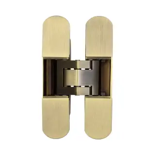 CH60AB Frelan Hardware Ghost 140mm Concealed Hinge Antique Brass