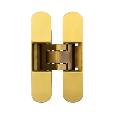 Click Here To Enlarge This Photo Of CH60SB Frelan Hardware Ghost 140mm Concealed Hinge Satin Brass