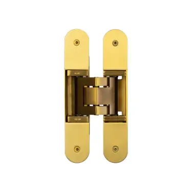 Click Here To Enlarge This Photo Of CH100SB Frelan Hardware Ghost 160mm Concealed Hinge Satin Brass