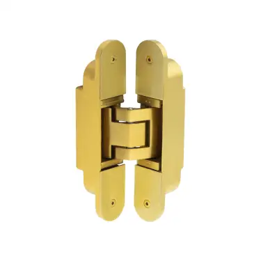 Click Here To Enlarge This Photo Of CH100SB Frelan Hardware Ghost 160mm Concealed Hinge Satin Brass
