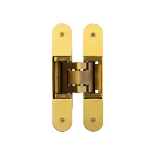 CH100SB Frelan Hardware Ghost 160mm Concealed Hinge Satin Brass