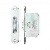 FBBP02RCP - Zoo Hardware Fulton & Bray Brass Ball Bearing Pulleys - 127mm x 28mm Radius Forend Polished Chrome