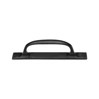 RDB1142 178 M.Marcus Rustic Dark Bronze Cabinet Pull Handle On Plate 178mm