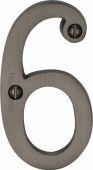 C1560 6-MB Heritage Brass Numeral 6 Face Fix 76mm (3") Matt Bronze Finish