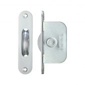 FBBP02RSC - Zoo Hardware Fulton & Bray Brass Ball Bearing Pulleys - 127mm x 28mm Radius Forend Satin Chrome