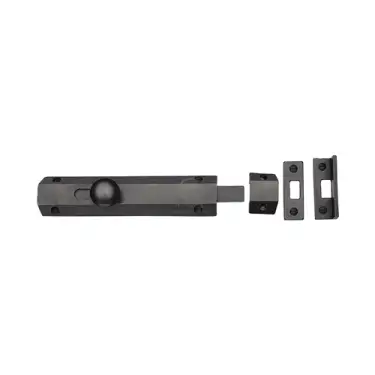 Click Here To Enlarge This Photo Of RDB1685 203 M.Marcus Rustic Dark Bronze Door Bolt Flat 8"