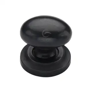 RDB179 32 M.Marcus Rustic Dark Bronze Cabinet Knob Oval Design on Rose 32mm