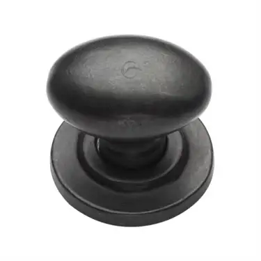 Click Here To Enlarge This Photo Of RDB179 38 M.Marcus Rustic Dark Bronze Cabinet Knob Oval Design on Rose 38mm