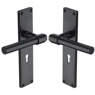 RDB23910 M.Marcus Rustic Dark Bronze Door Handle Lever Latch Fountain Design