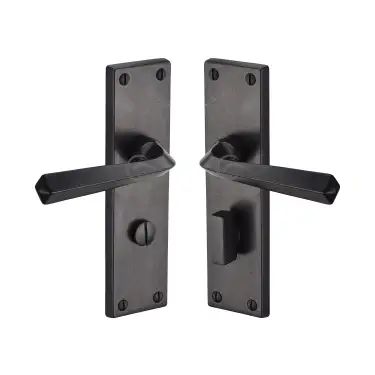 Click Here To Enlarge This Photo Of RDB2530 M.Marcus Rustic Dark Bronze Door Handle Bathroom Set Bridgnorth Design