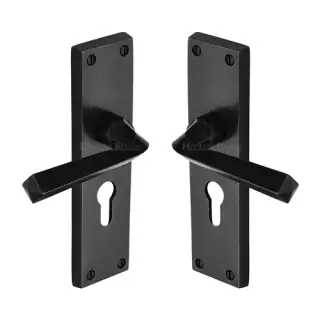 RDB2548 M&period;Marcus Rustic Dark Bronze Door Handle Euro Profile Bridgnorth Design