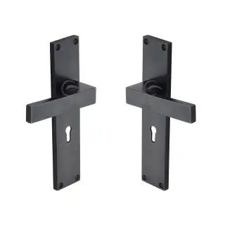 RDB3100 M.Marcus Rustic Dark Bronze Door Handle Lever Lock Cheswell Design