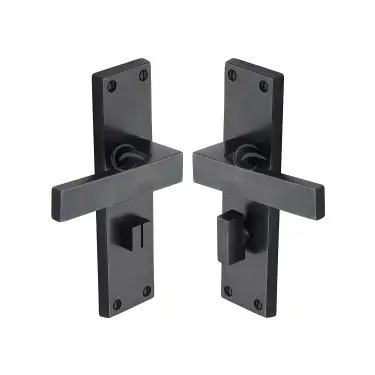 Click Here To Enlarge This Photo Of RDB3130 M.Marcus Rustic Dark Bronze Door Handle Bathroon Set Cheswell Design