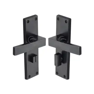 RDB3130 M.Marcus Rustic Dark Bronze Door Handle Bathroon Set Cheswell Design