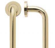 FBD425B - Zoo Hardware Fulton & Bray 425mm x 19mm 'D' Pull Handle - Polished Brass
