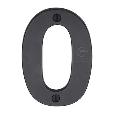 Click Here To Enlarge This Photo Of RDB351 0 M.Marcus Rustic Dark Bronze Numeral 0 Screw Fixing 76mm (3")