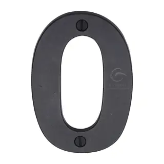 RDB351 0 M.Marcus Rustic Dark Bronze Numeral 0 Screw Fixing 76mm (3")