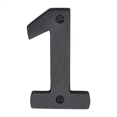 Click Here To Enlarge This Photo Of RDB351 1 M.Marcus Rustic Dark Bronze Numeral 1 Screw Fixing 76mm (3")