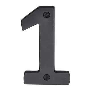 RDB351 1 M.Marcus Rustic Dark Bronze Numeral 1 Screw Fixing 76mm (3")