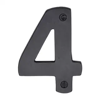 RDB351 4 M.Marcus Rustic Dark Bronze Numeral 4 Screw Fixing 76mm (3")