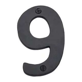 RDB351 9 M.Marcus Rustic Dark Bronze Numeral 9 Screw Fixing 76mm (3")