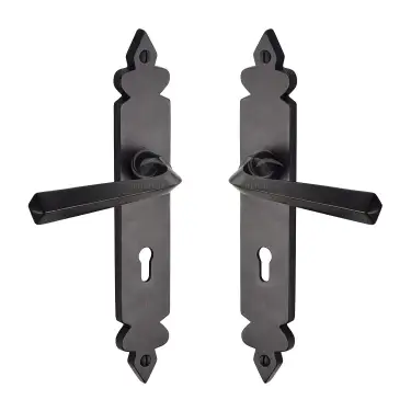 Click Here To Enlarge This Photo Of RDB3600 M.Marcus Rustic Dark Bronze Door Handle Lever Lock Ironbridge Design