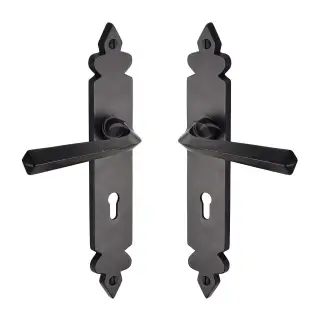 RDB3600 M.Marcus Rustic Dark Bronze Door Handle Lever Lock Ironbridge Design