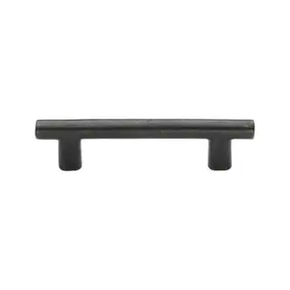 RDB361 96 M.Marcus Rustic Dark Bronze Cabinet Pull Round T-Bar Design 96mm