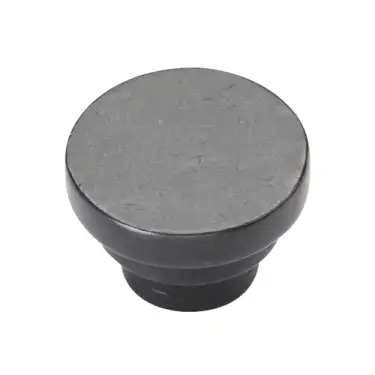 Click Here To Enlarge This Photo Of RDB3624 38 M.Marcus Rustic Dark Bronze Cabinet Knob Round Stepped Design 38mm