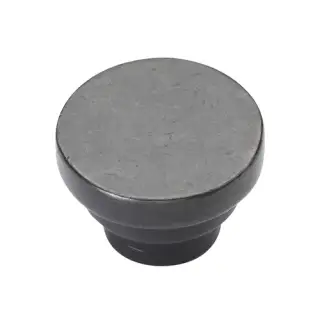 RDB3624 38 M.Marcus Rustic Dark Bronze Cabinet Knob Round Stepped Design 38mm