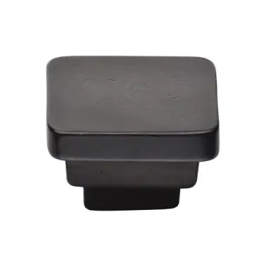 Click Here To Enlarge This Photo Of RDB3672 38 M.Marcus Rustic Dark Bronze Cabinet Knob Square Stepped Design 38mm