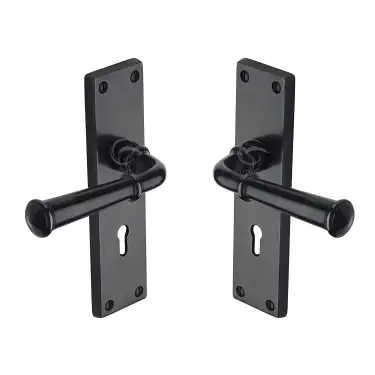 Click Here To Enlarge This Photo Of RDB3700 M.Marcus Rustic Dark Bronze Door Handle Lever Lock Ashfield Design