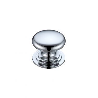 Click Here To Enlarge This Photo Of FCH01ACP - Zoo Hardware Victorian Cupboard Knob 25mm dia. Polished Chrome