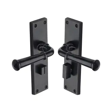 Click Here To Enlarge This Photo Of RDB3730 M.Marcus Rustic Dark Bronze Door Handle Bathroom Set Ashfield Design