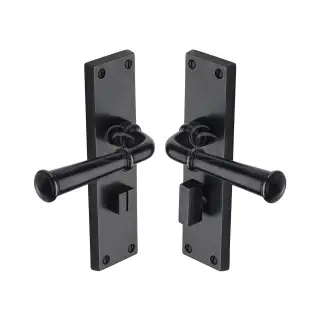RDB3730 M.Marcus Rustic Dark Bronze Door Handle Bathroom Set Ashfield Design