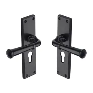 RDB3748 M.Marcus Rustic Dark Bronze Door Handle Euro Profile Ashfield Design